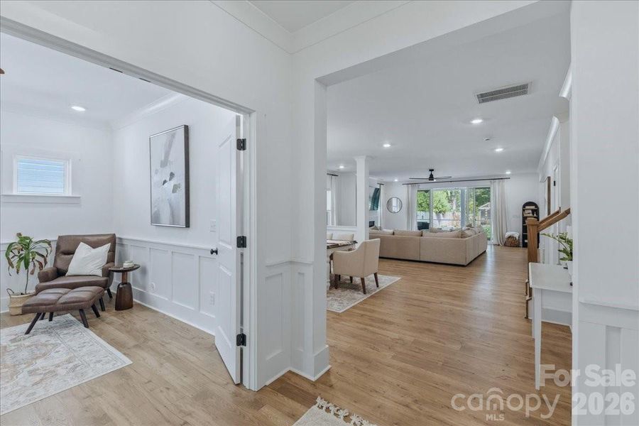 Furnished interior view inside a new home in , Charlotte (Image 18). Furnished interior view inside a new home in , Charlotte (Image 18).