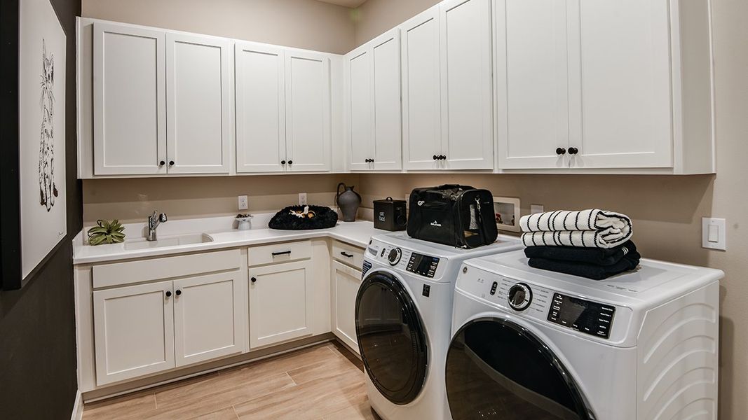 Representative furnished interior of a home built from the Pallazio by Taylor Morrison in Esplanade at Center Lake Ranch, St. Cloud (Image 31). Representative furnished interior of a home built from the Pallazio by Taylor Morrison in Esplanade at Center Lake Ranch, St. Cloud (Image 31).