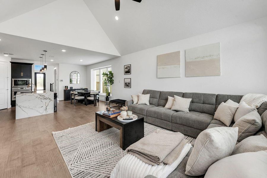 Furnished interior view inside a new home in Meridiana 40', 65', Manvel (Image 4).