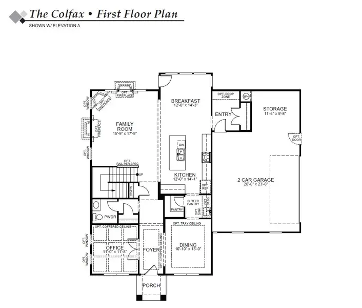 2D floor plan layout of this home in Robinson Oaks, Gastonia, NC (Image 5).