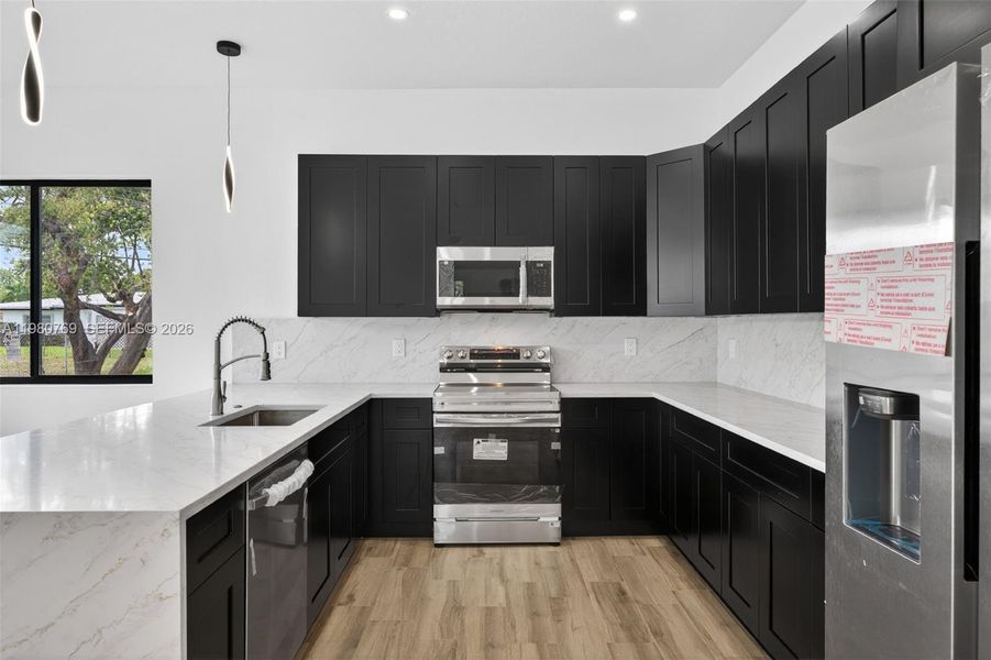 Furnished interior view inside a new home in , Fort Lauderdale (Image 10).