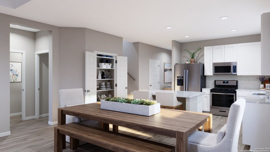 Furnished interior view inside a new home in Cinco Lakes, San Antonio (Image 15). Furnished interior view inside a new home in Cinco Lakes, San Antonio (Image 15).