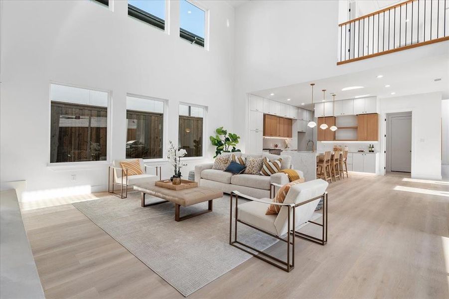 Furnished interior view inside a new home in , Dallas (Image 33).