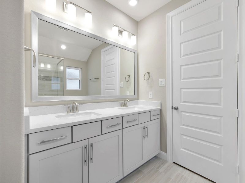 Furnished interior view inside a new home in Pine Lake Cove - Classic Series, Montgomery (Image 15).