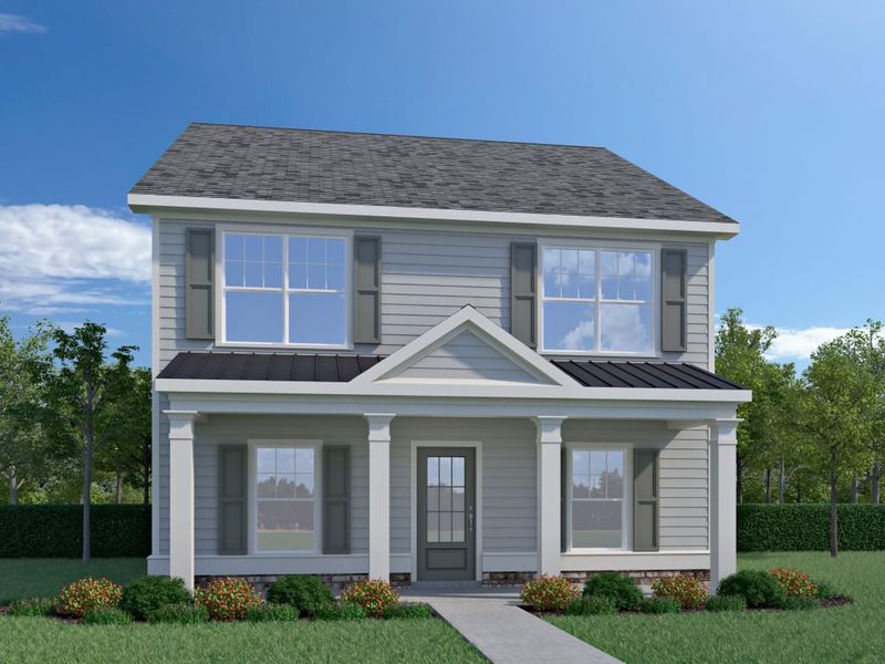 Representative exterior photo of a completed home built from the Brantley by Piedmont Residential in Magnolia Trace, Flowery Branch, GA (Image 3). Representative exterior photo of a completed home built from the Brantley by Piedmont Residential in Magnolia Trace, Flowery Branch, GA (Image 3).