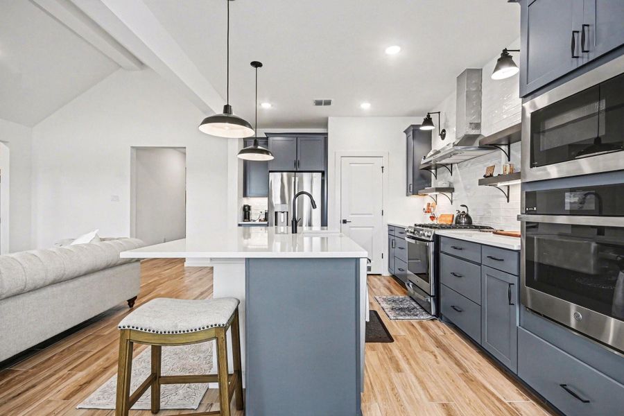 Furnished interior view inside a new home in Centennial Oaks, Santa Fe (Image 12).