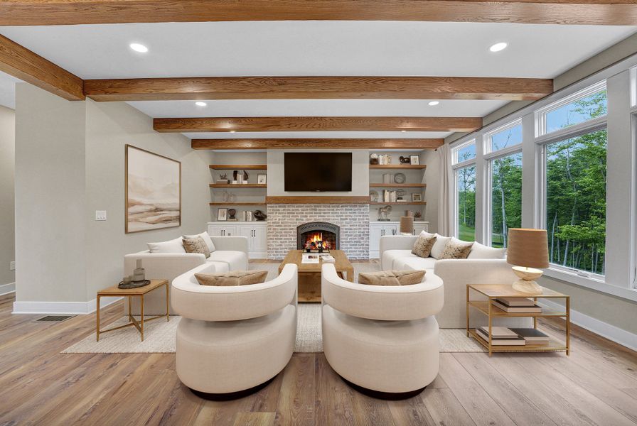 Representative furnished interior of a home built from the The Lexington by Forbes Capretto Homes in Birdsong Estates, Orchard Park (Image 14).