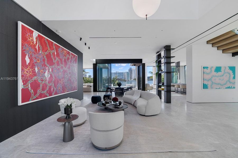 Furnished interior view inside a new home in , Miami Beach (Image 12).