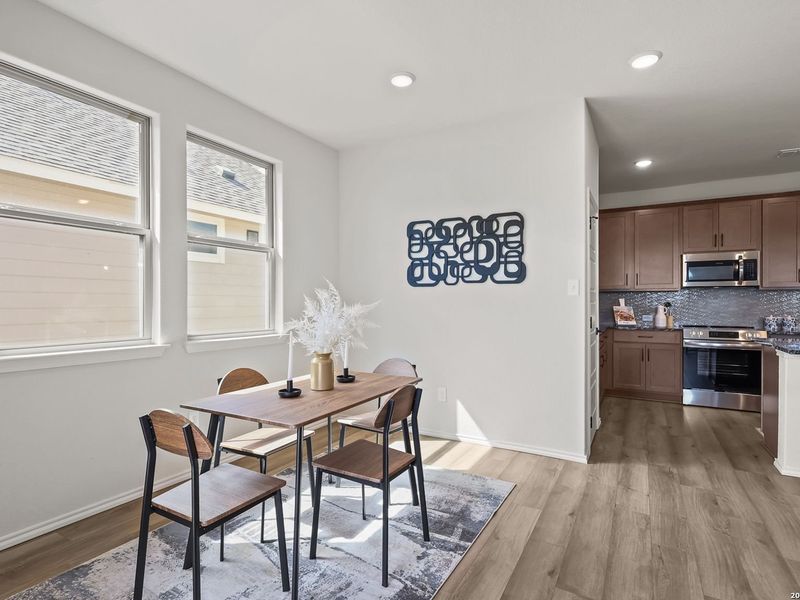 Furnished interior view inside a new home in Hannah Heights, Seguin (Image 18).
