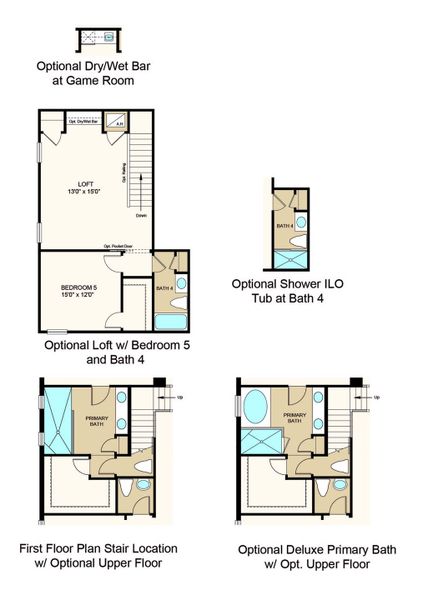 2D floor plan layout of this home in Center Lake Ranch Community Group Page, St. Cloud, FL (Image 5).