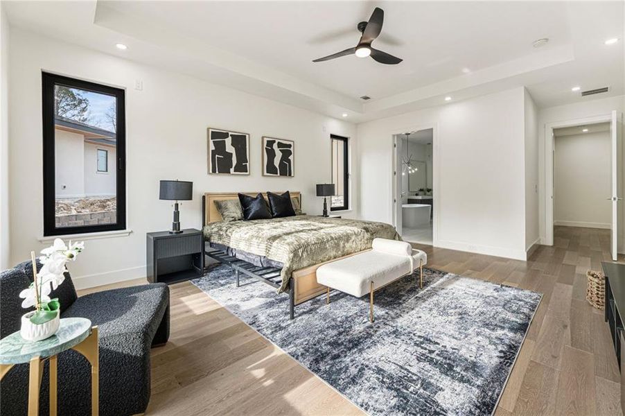 Furnished interior view inside a new home in , Suwanee (Image 69).