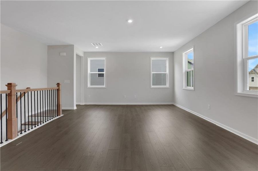 Spacious, unfurnished interior of a new home in The Paddocks at Doc Hughes, Buford (Image 19). Spacious, unfurnished interior of a new home in The Paddocks at Doc Hughes, Buford (Image 19).