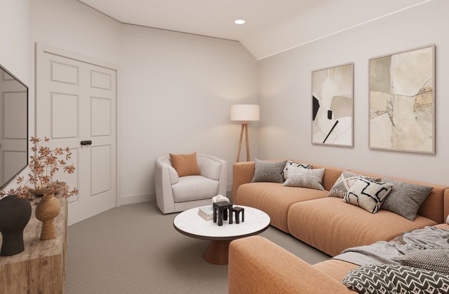 Representative furnished interior of a home built from the Northcliffe by Beazer Homes in Heath Golf and Yacht Club, Heath (Image 6).
