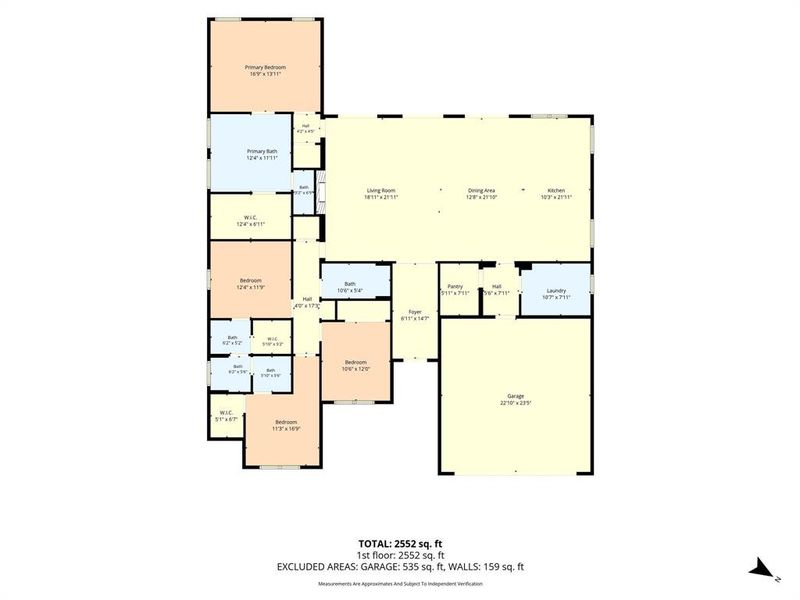 2D floor plan layout of this home in , Hewitt, TX (Image 5).