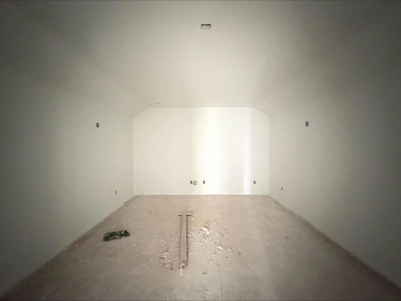 Construction progress - media room