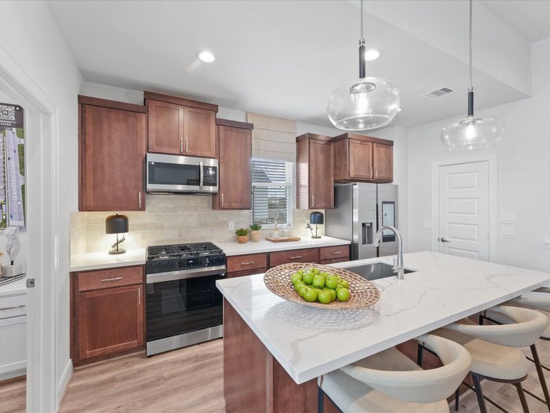 Furnished interior view inside a new home in Uptown District, Houston (Image 11).