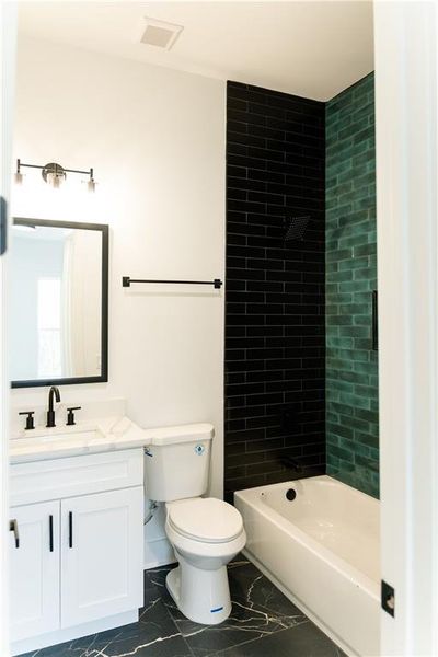 Furnished interior view inside a new home in , Atlanta (Image 17).