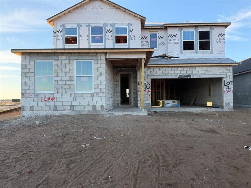 In-progress construction of a new home in Berry Bay, Wimauma, FL (Image 3).