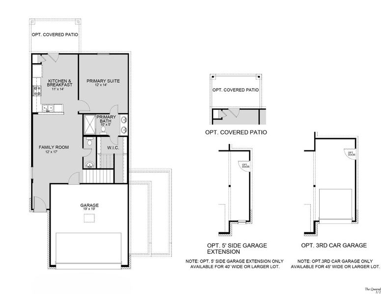 2D floor plan layout for the The Queensland by Legend Homes in Ridgeland Hills, Willis, TX (Image 3).