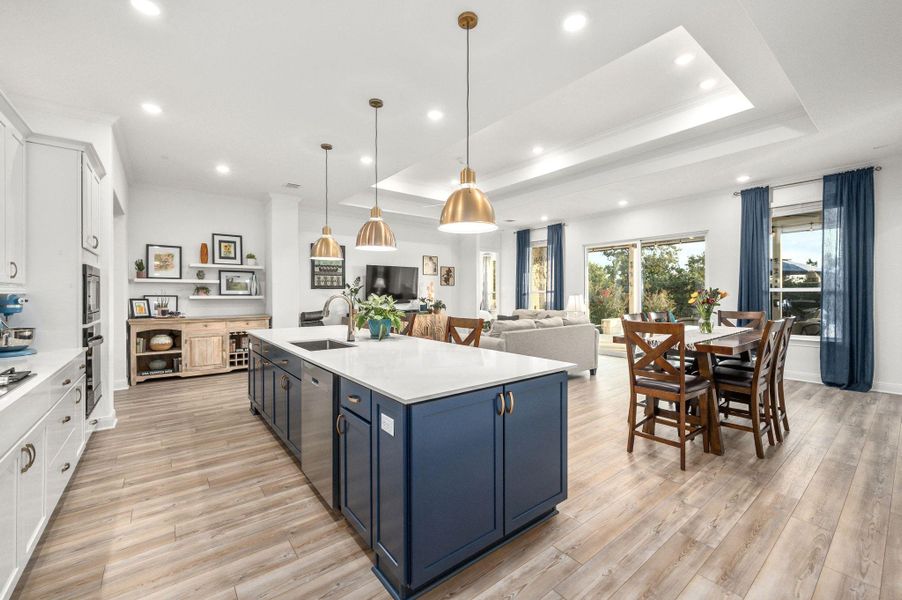An inviting open floor plan offers seamless flow and plentiful natural light throughout An inviting open floor plan offers seamless flow and plentiful natural light throughout