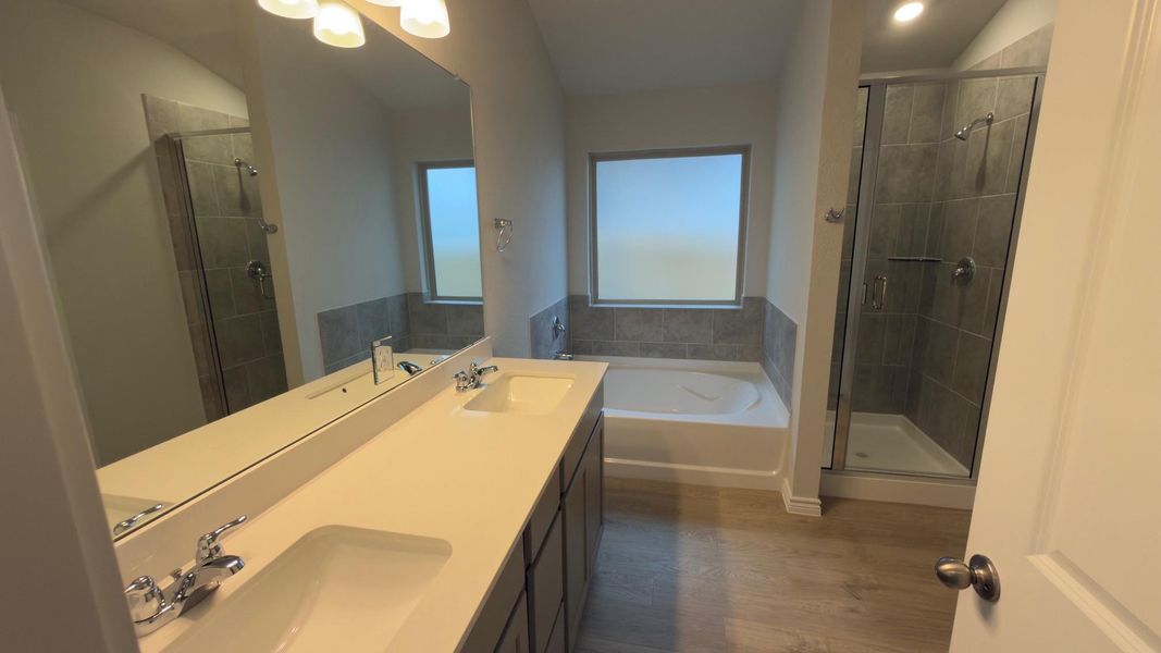 Furnished interior view inside a new home in Southern Pointe, College Station (Image 6). Furnished interior view inside a new home in Southern Pointe, College Station (Image 6).