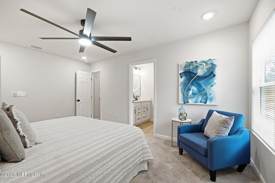 Furnished interior view inside a new home in , Jacksonville (Image 11). Furnished interior view inside a new home in , Jacksonville (Image 11).