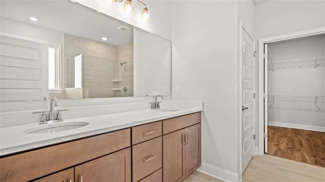 Furnished interior view inside a new home in Oak Ridge Meadows - Active Adult, Locust Grove (Image 8).