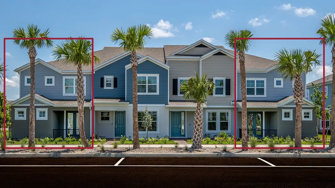 Representative exterior photo of a completed home built from the Adams by Park Square Residential in Townwalk at Babcock Ranch, Punta Gorda, FL (Image 1). Representative exterior photo of a completed home built from the Adams by Park Square Residential in Townwalk at Babcock Ranch, Punta Gorda, FL (Image 1).