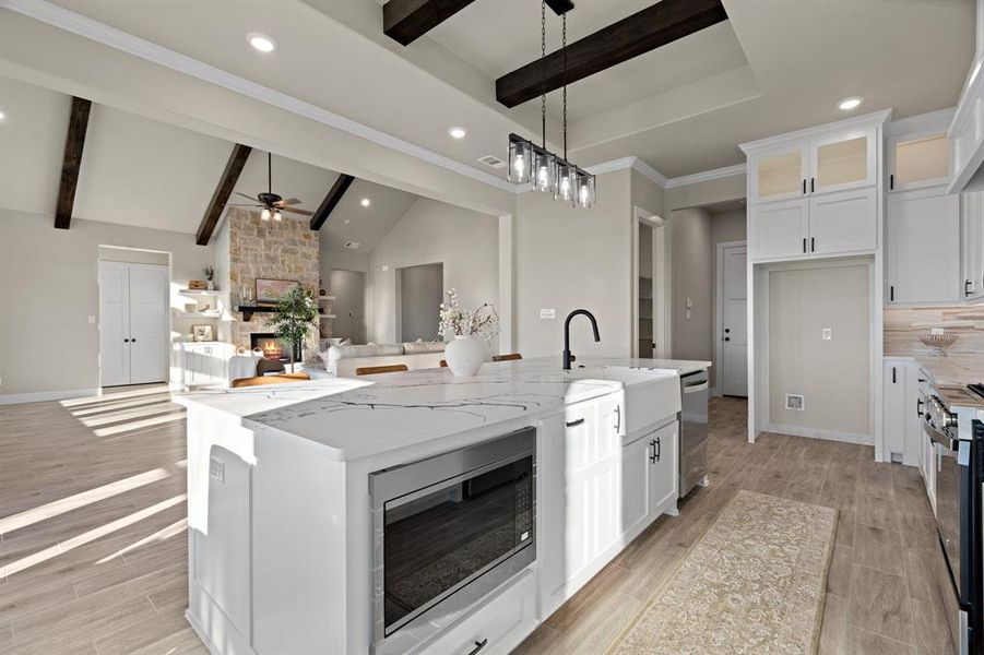 Furnished interior view inside a new home in , Farmersville (Image 32).