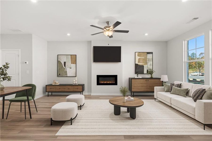 Furnished interior view inside a new home in Stegall Village, Emerson (Image 6). Furnished interior view inside a new home in Stegall Village, Emerson (Image 6).