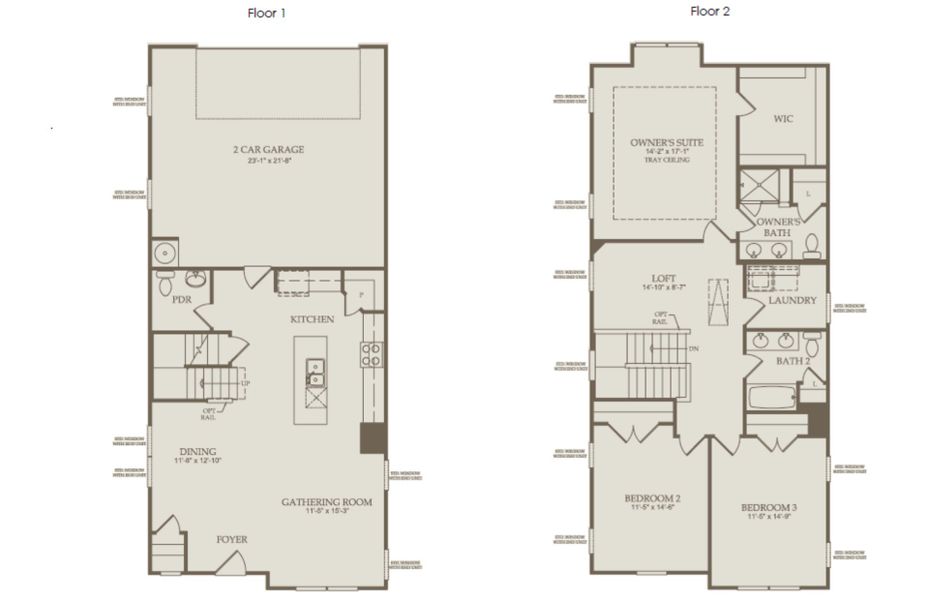 2D floor plan layout of this home in Exchange at 401, Raleigh, NC (Image 4). 2D floor plan layout of this home in Exchange at 401, Raleigh, NC (Image 4).