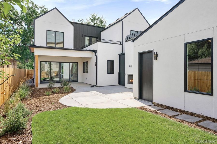 Yard for pets and play