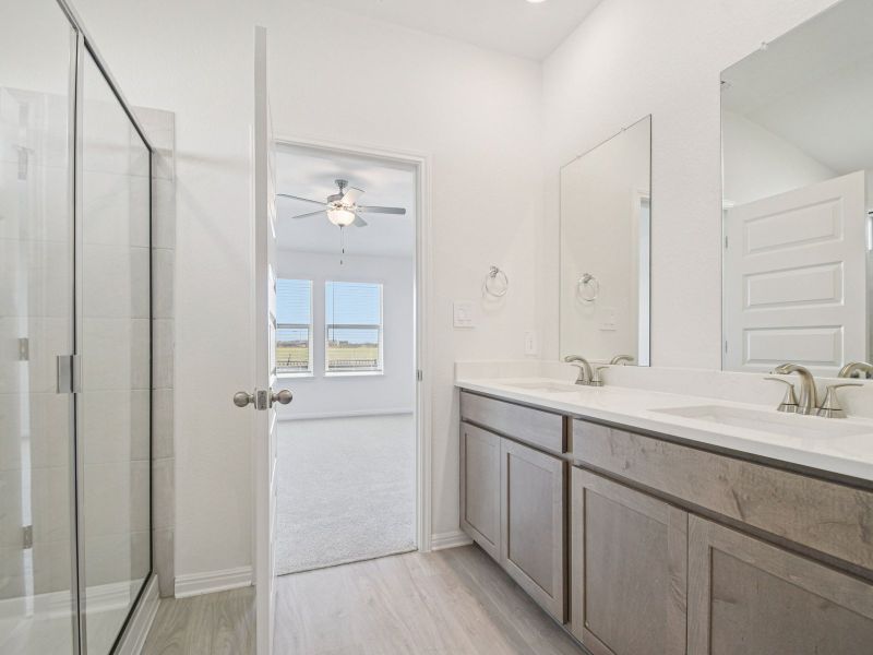 Furnished interior view inside a new home in Lakeside Meadows, Pflugerville (Image 3).