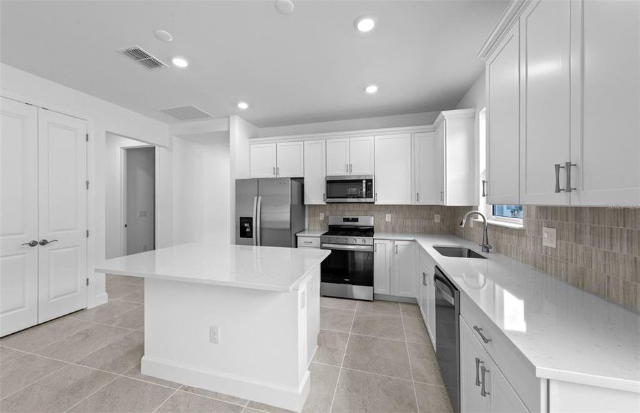 Furnished interior view inside a new home in Shores at Stillwater, Englewood (Image 26). Furnished interior view inside a new home in Shores at Stillwater, Englewood (Image 26).