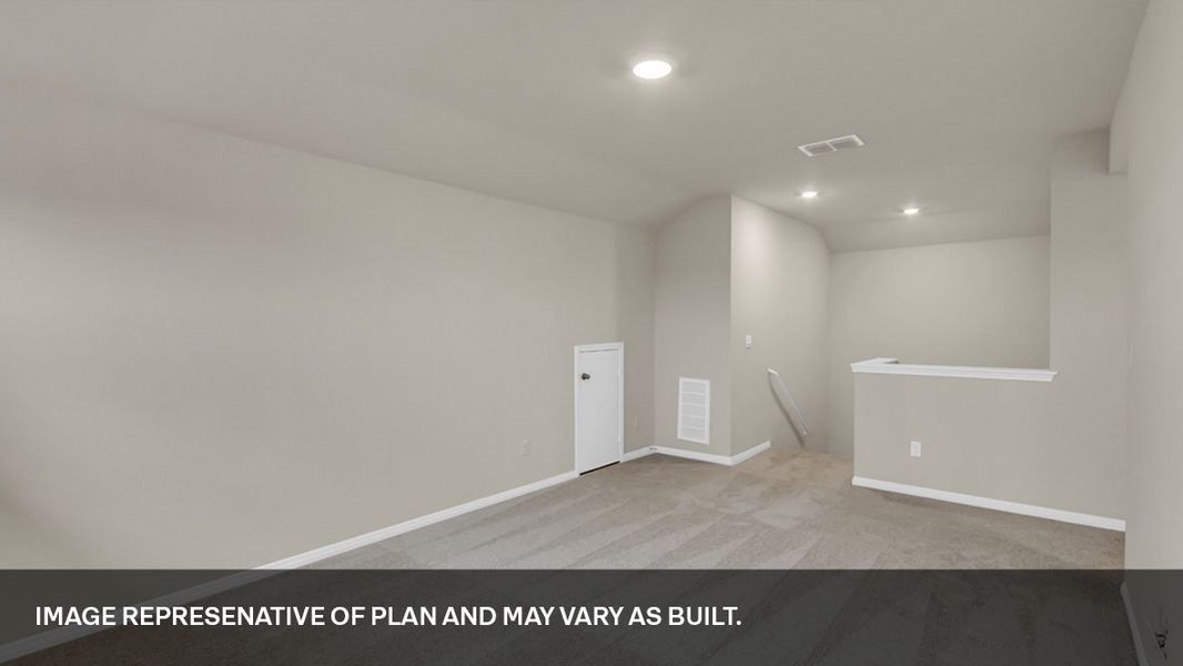 Spacious, unfurnished interior of a new home in Trails at Wildhorse, Austin (Image 27).