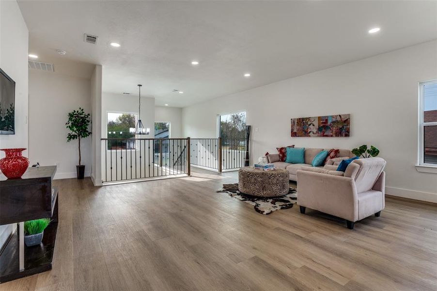 Furnished interior view inside a new home in , Dallas (Image 11).