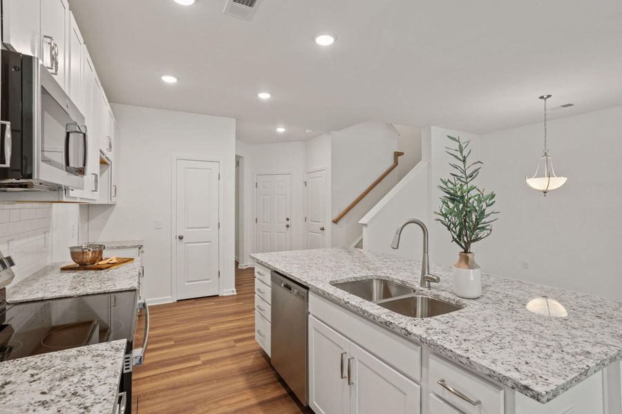 Furnished interior view inside a new home in East Main Townes, Spartanburg (Image 10). Furnished interior view inside a new home in East Main Townes, Spartanburg (Image 10).