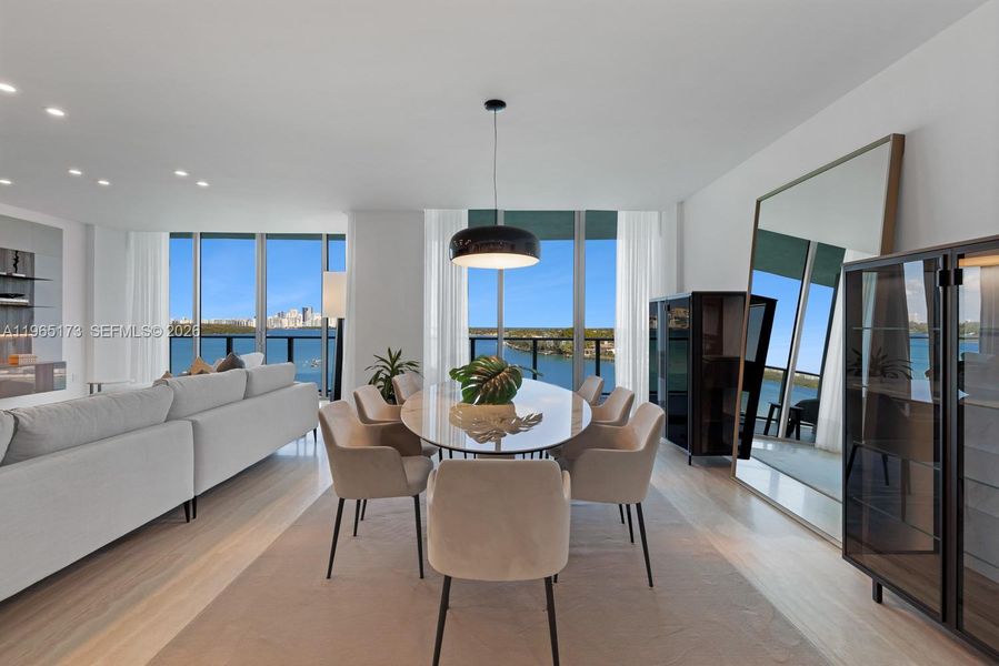 Furnished interior view inside a new home in , Bay Harbor Islands (Image 9). Furnished interior view inside a new home in , Bay Harbor Islands (Image 9).