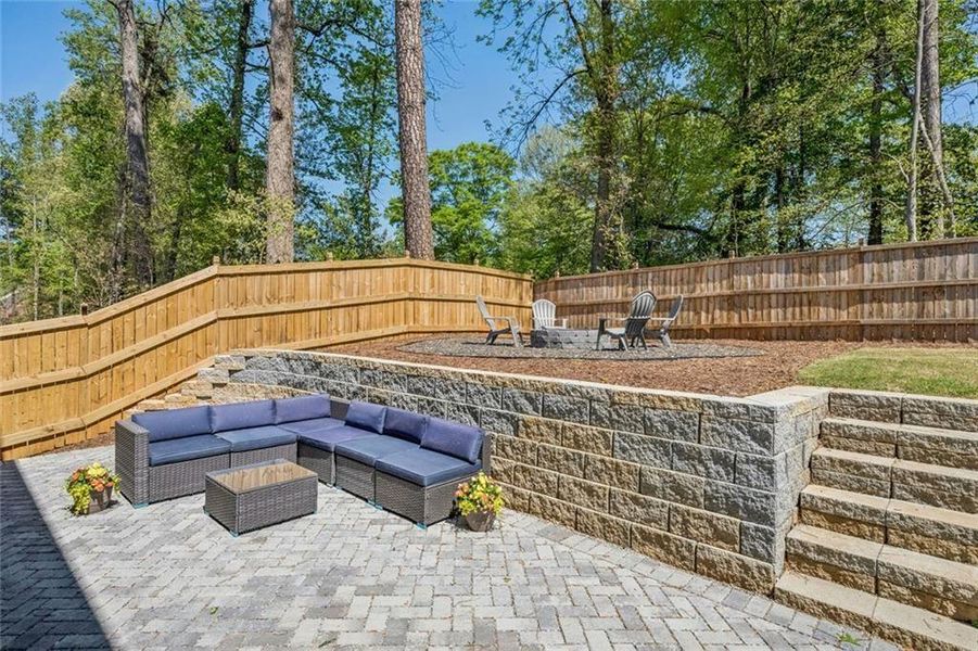 Exterior details and patio area of a home in The Enclave on Lavista, Tucker (Image 4). Exterior details and patio area of a home in The Enclave on Lavista, Tucker (Image 4).