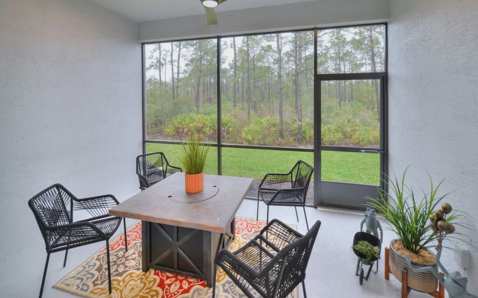 Furnished interior view inside a new home in Woodhaven, Port Orange (Image 20).