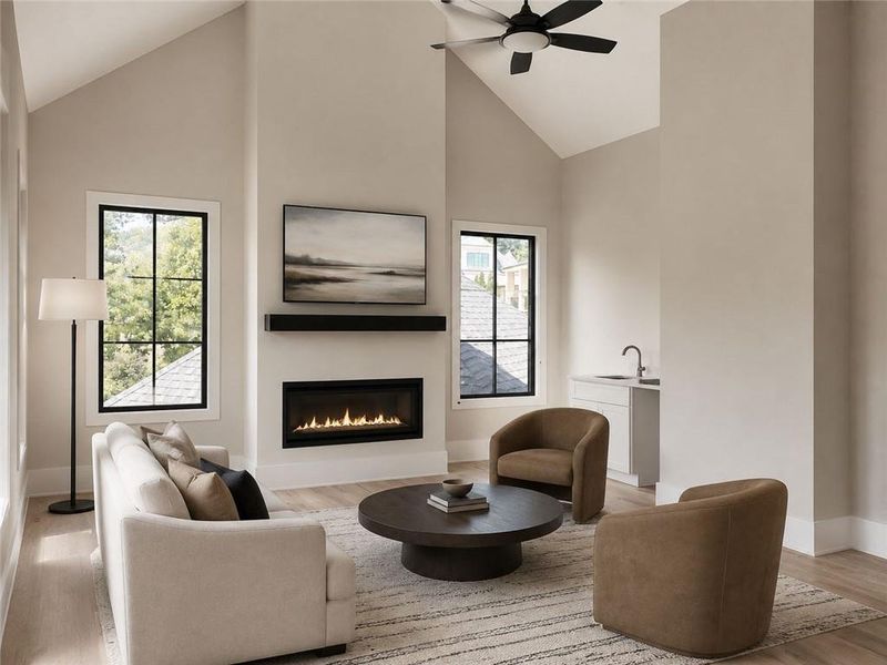 Furnished interior view inside a new home in , Alpharetta (Image 18).