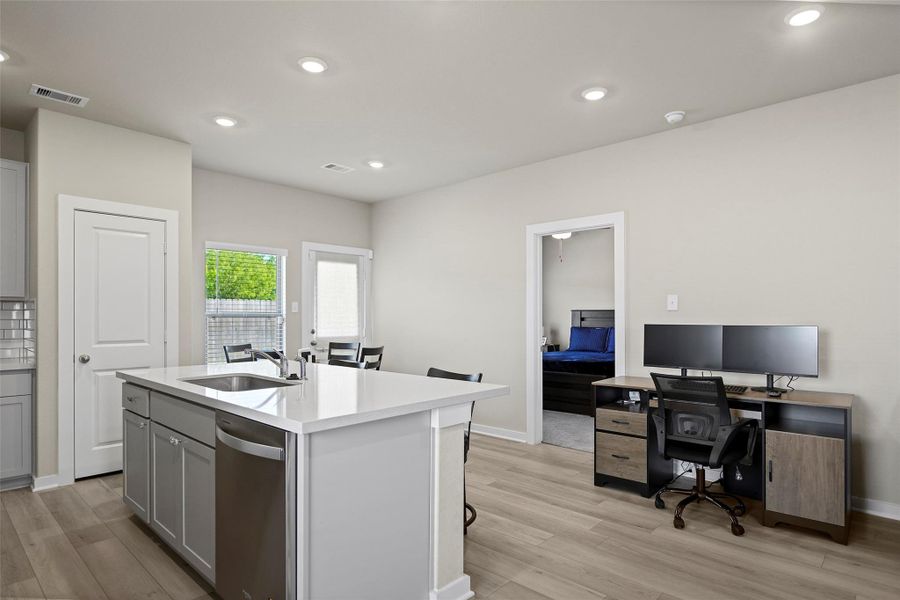 Furnished interior view inside a new home in Laurel Landing, Alvin (Image 12).
