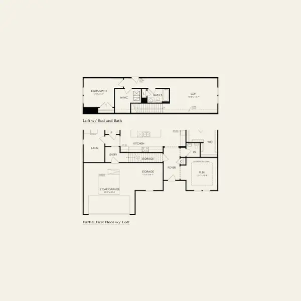 2D floor plan layout for the Stardom by Del Webb in Del Webb Carolina Ridge, Midland, NC (Image 4).