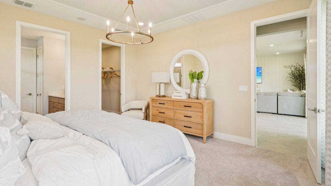 Representative furnished interior of a home built from the Sweetgum by DRB Homes in Ardisia Park, New Smyrna Beach (Image 41).