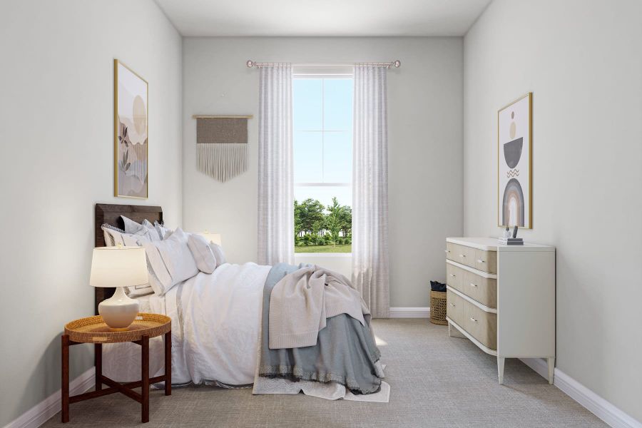 Representative furnished interior of a home built from the Longspur by Tri Pointe Homes in Oakhill Reserve, Tomball (Image 19).