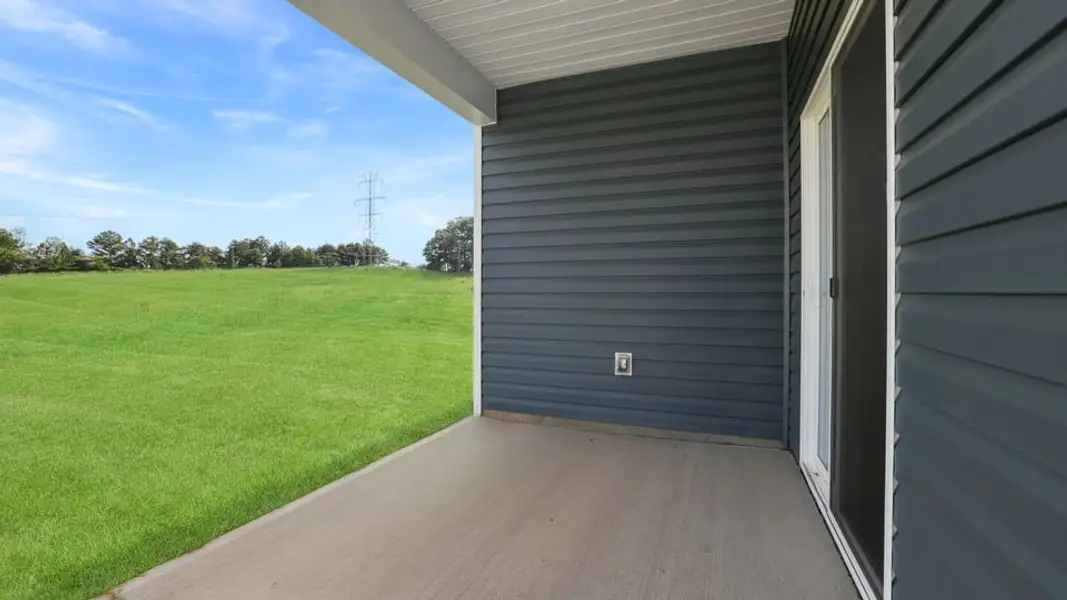 Exterior details and patio area of a home in Benjamin's Grove, Woodruff (Image 4).
