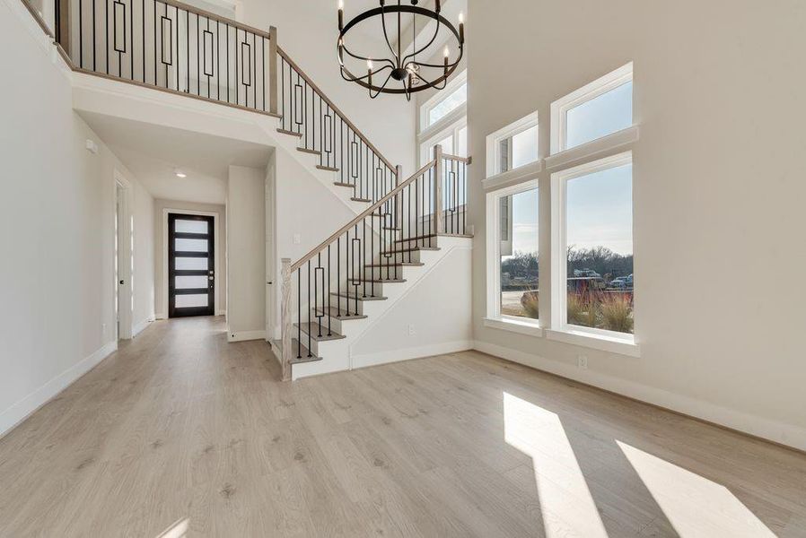 Spacious, unfurnished interior of a new home in Trails at Cottonwood Creek, Rowlett (Image 17). Spacious, unfurnished interior of a new home in Trails at Cottonwood Creek, Rowlett (Image 17).