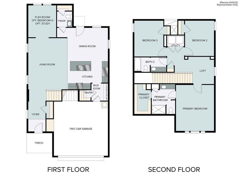 2D floor plan layout of this home in Cloverleaf, Austin, TX (Image 1). 2D floor plan layout of this home in Cloverleaf, Austin, TX (Image 1).