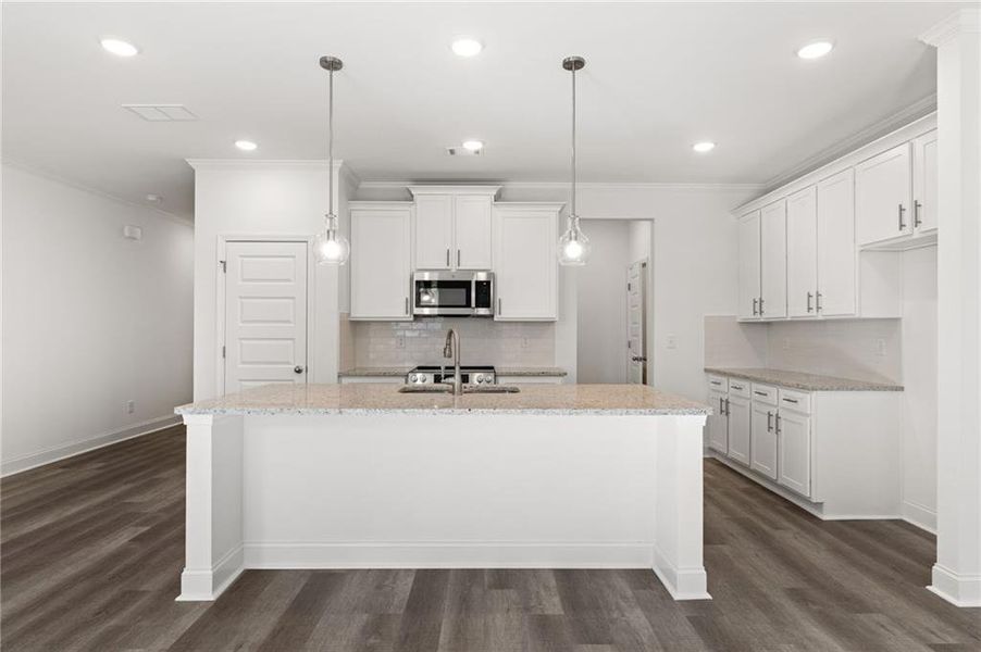 Furnished interior view inside a new home in Mulberry Summit, Flowery Branch (Image 15).
