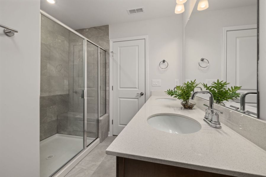 Furnished interior view inside a new home in Solana, Durham (Image 12).